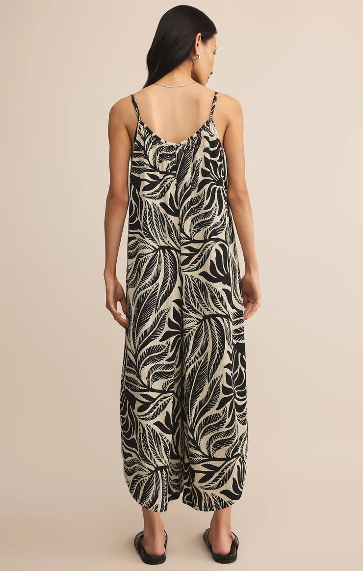 Flared Isla Leaf Jumpsuit