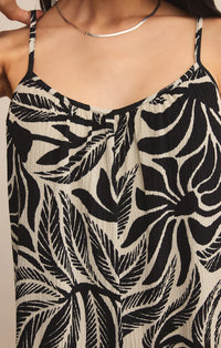 Flared Isla Leaf Jumpsuit