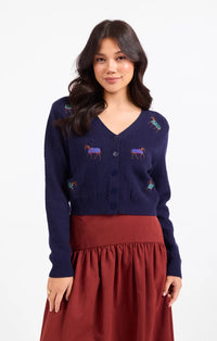 The Esme Embroidered Horse Cardi