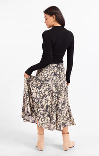 The Painted Fields Midi Skirt