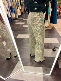 The Nav High Rise Leopard Wide Leg Jean