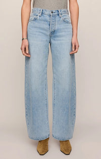 The Show Off High-Rise Bowed Denim