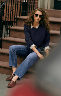 The Off Duty Bowed Ankle Denim - Break Point