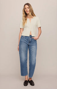 The Off Duty Bowed Ankle Denim - Break Point