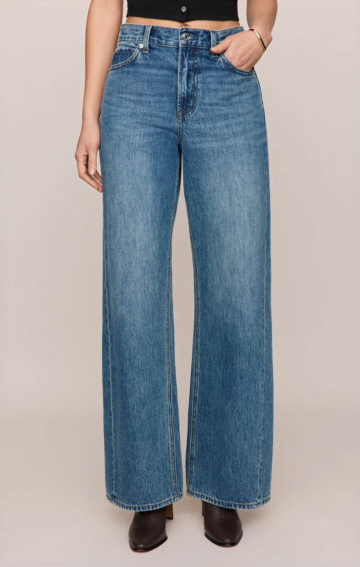 The Head Turner High Rise Wide Leg Denim
