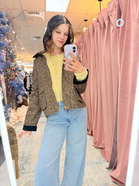 Lennox Leopard Denim Jacket