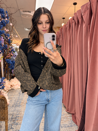 Lennox Leopard Denim Jacket