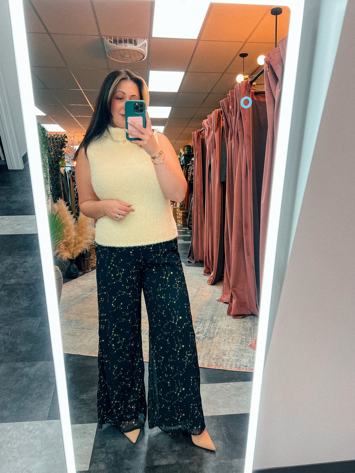 The Starry Eyes Chiffon Wide Leg Pant