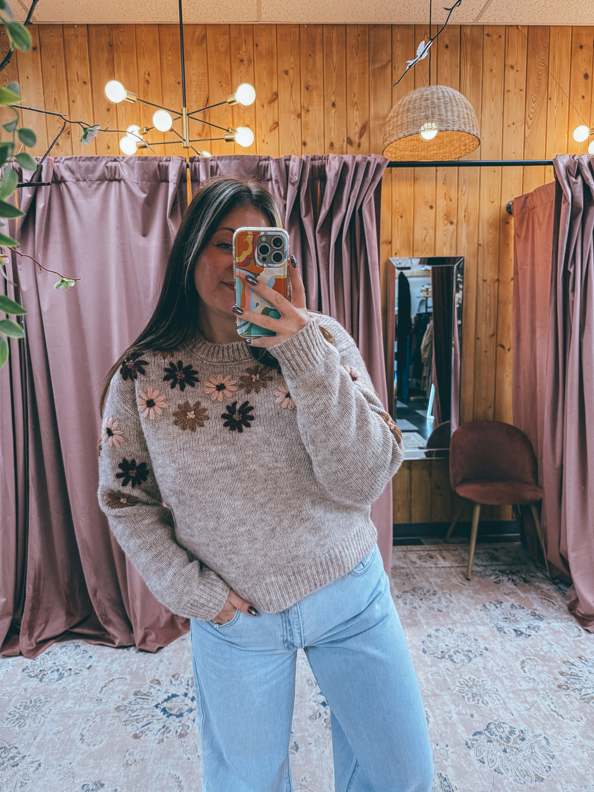 The Melly Floral Sweater