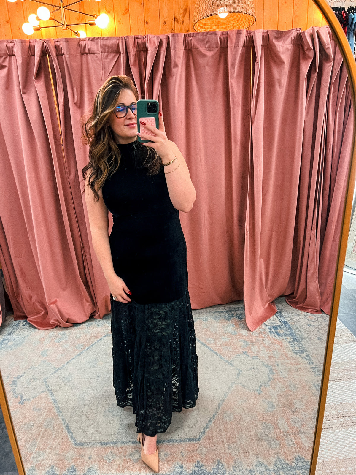 The Flynn Velvet Maxi Dress