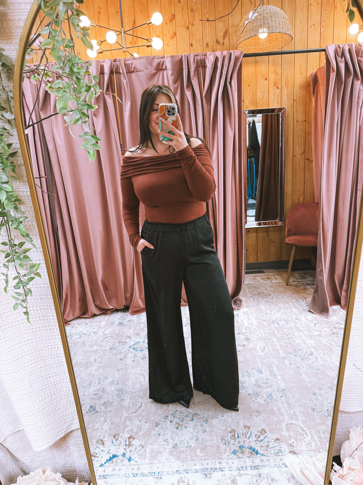 Isolade Satin Pant - Black