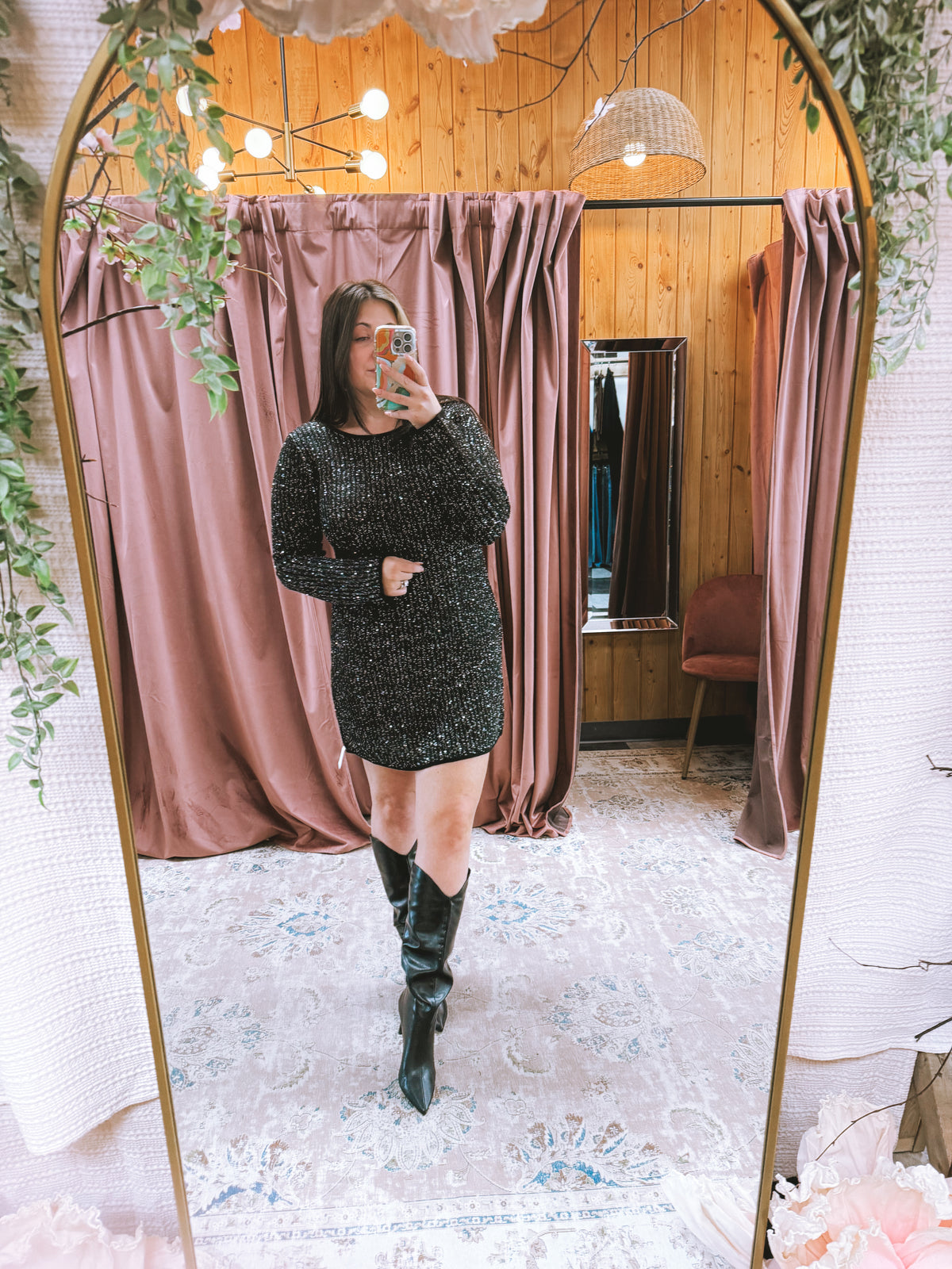 La Marca Sequin Dress