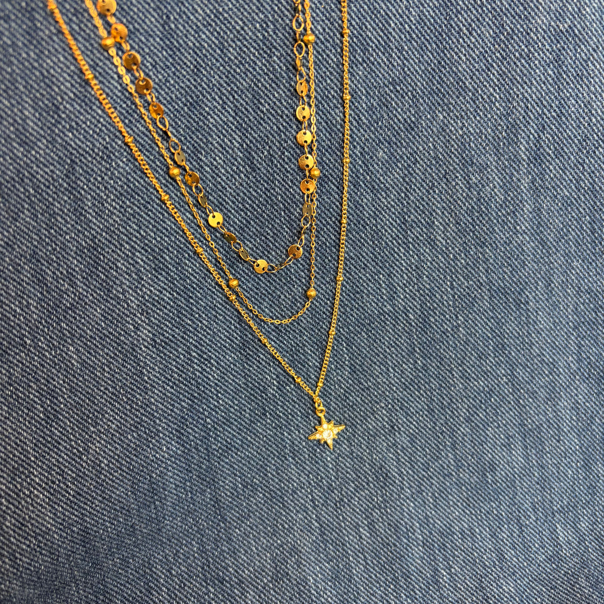 Twinkle Layered Necklace | #005