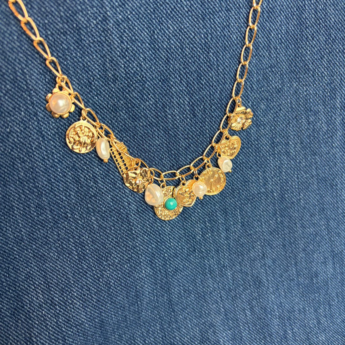 Pearl's Charm Necklace | #003