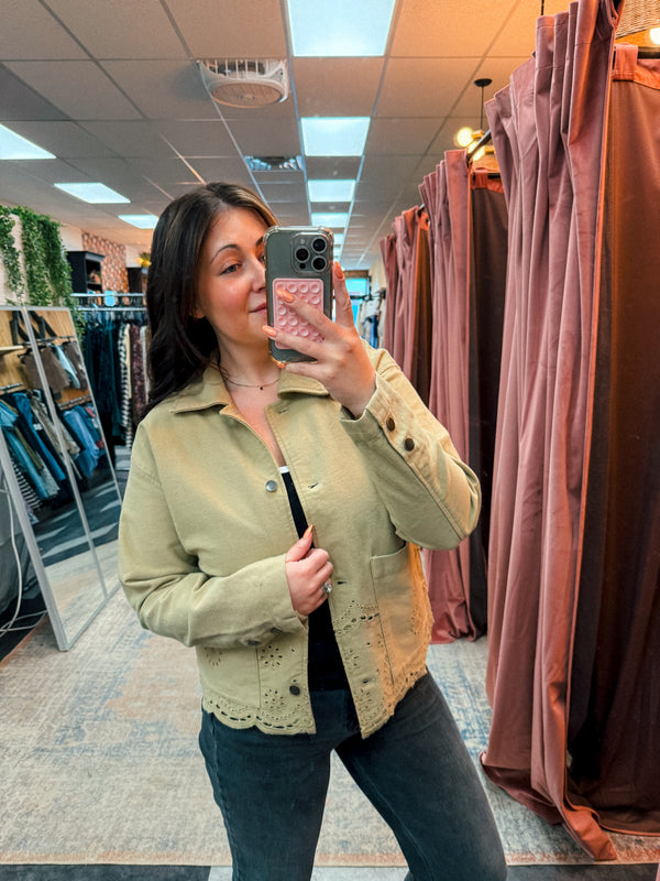 The Finn Eyelet Jacket
