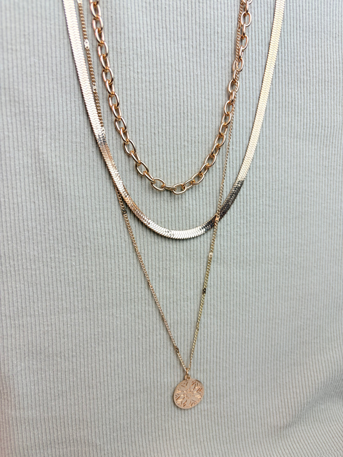Soleil Layered Necklace #012