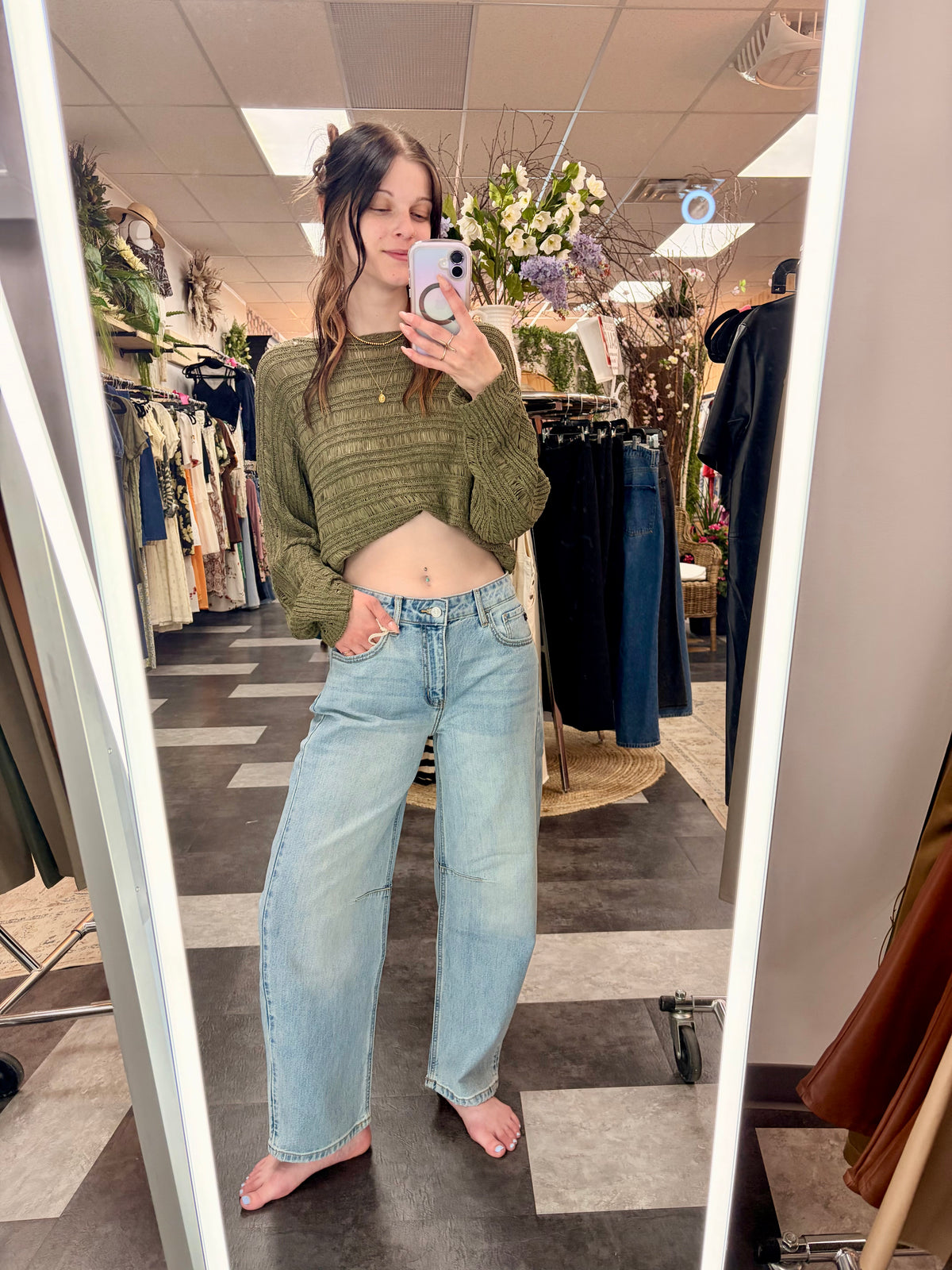 The Isla High Rise Horshoe Jeans