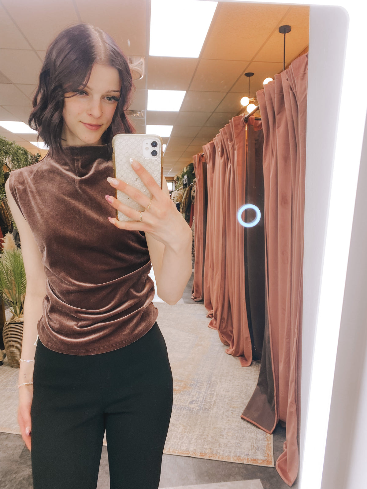 The Taja Velvet Top