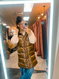 The Hart Long Puffer Vest