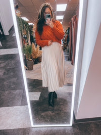 The Opal Pleated Maxi Skirt