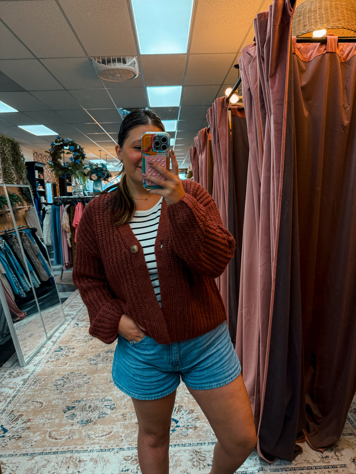 The Hollis Button  Cardi