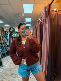The Hollis Button  Cardi