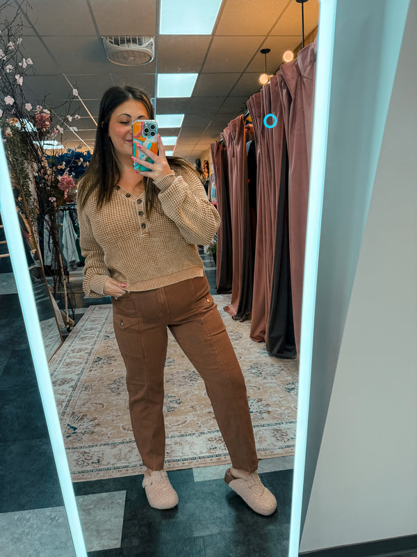 The Lira Barrel Pant