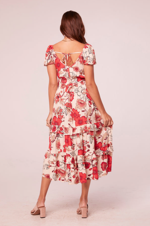 The Divya Floral Midi Dress