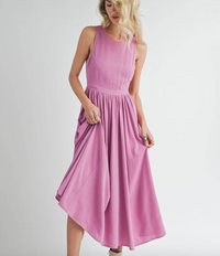 Sugarloaf Buttoned Back Midi Dress