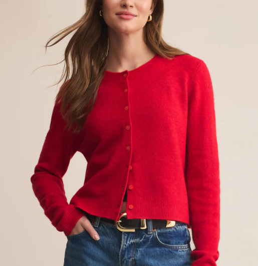 Medina Cardigan - Festive Red