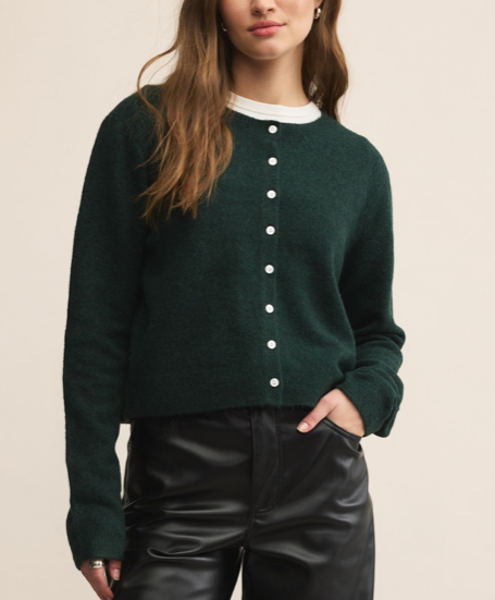 Medina Cardigan - Garland Green