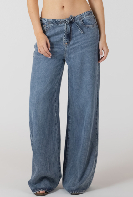 Kendall Drawstring Denim Pant