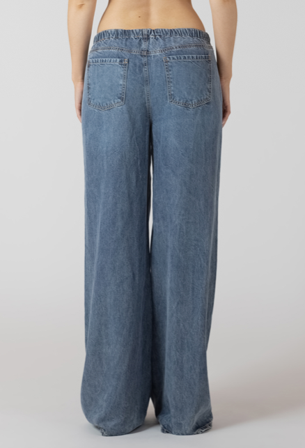Kendall Drawstring Denim Pant