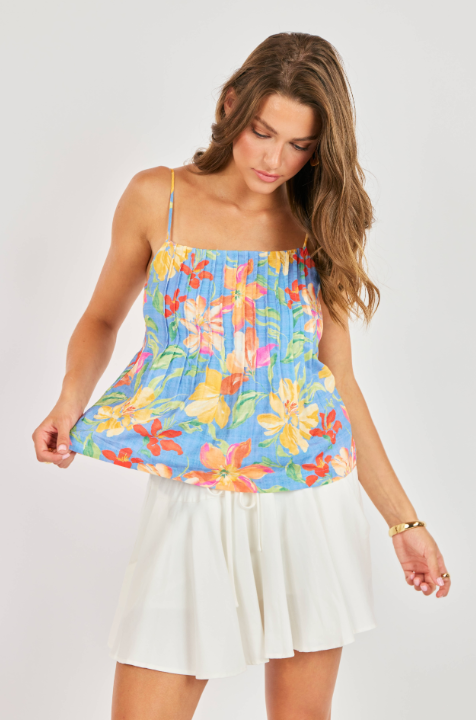 Beach Cowgirl Pleated Cami