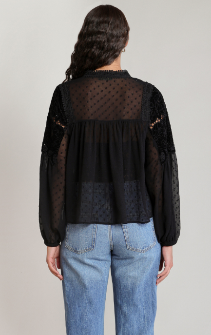 Gwen Sheer Lace Blouse
