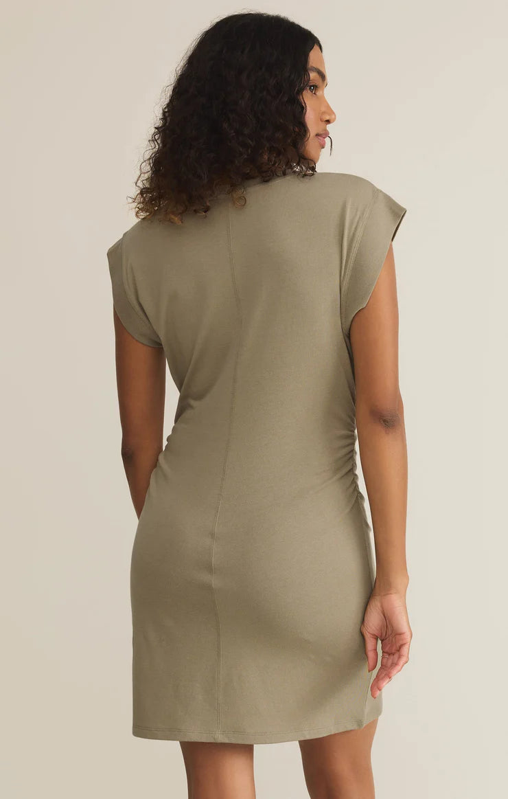 The Camino Mini Dress - Dusty Palm