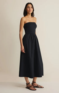 The Sunsought Strapless Midi Dress
