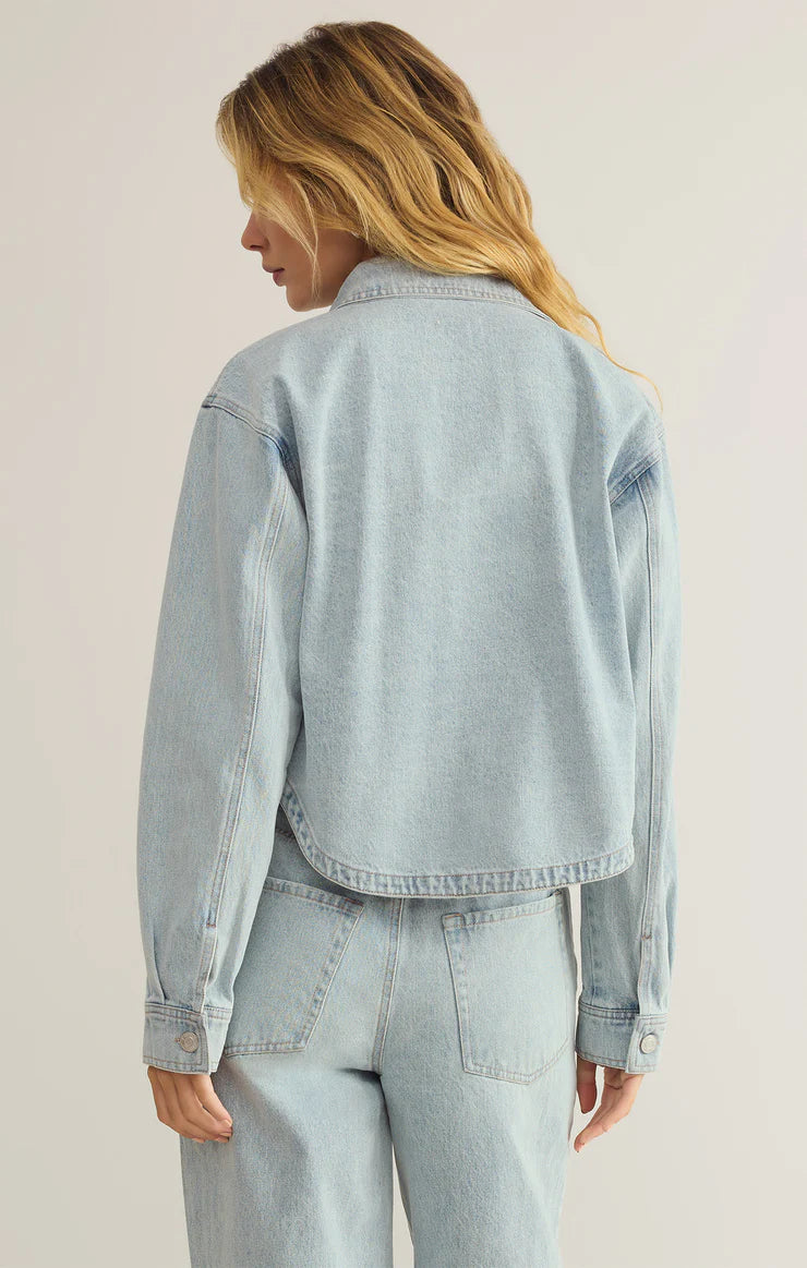 The All day Cropped Denim Jacket