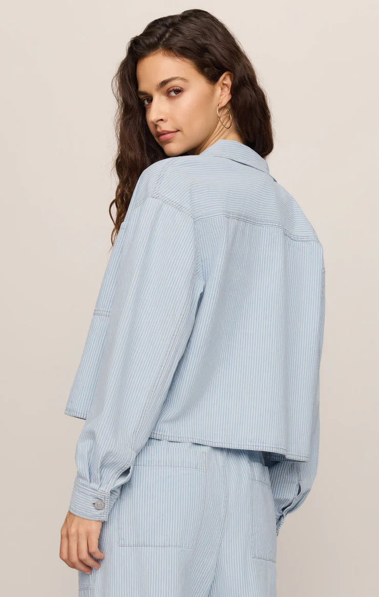 The Erin Railroad Jacket - Silver Lake