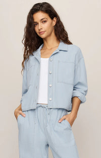 The Erin Railroad Jacket - Silver Lake