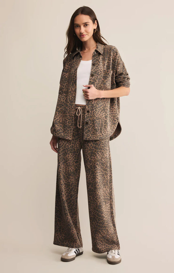 Hunter Knit Pants - Desert Leopard