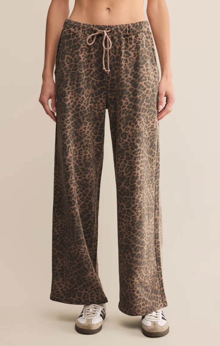 Hunter Knit Pants - Desert Leopard