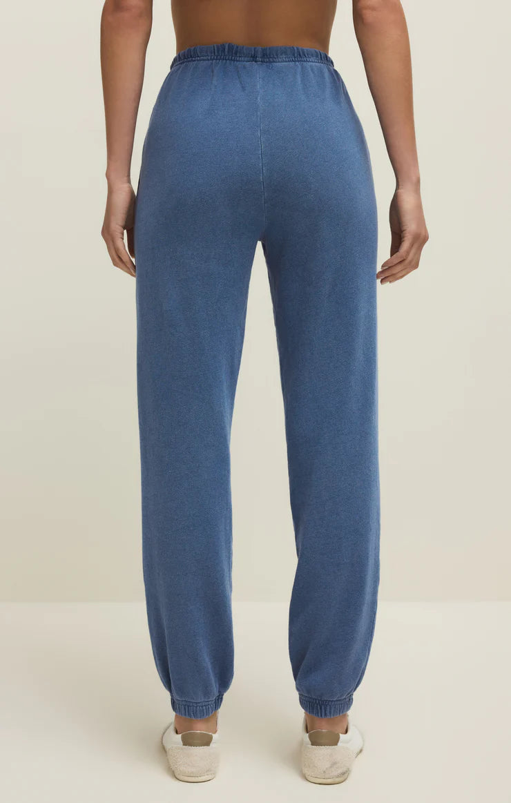 Downtown Knit Jogger - Calypso Blue Indigo