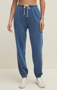 Downtown Knit Jogger - Calypso Blue Indigo