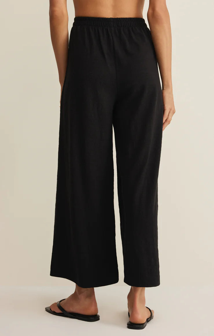 The Scout Textured Slub Pant - Black