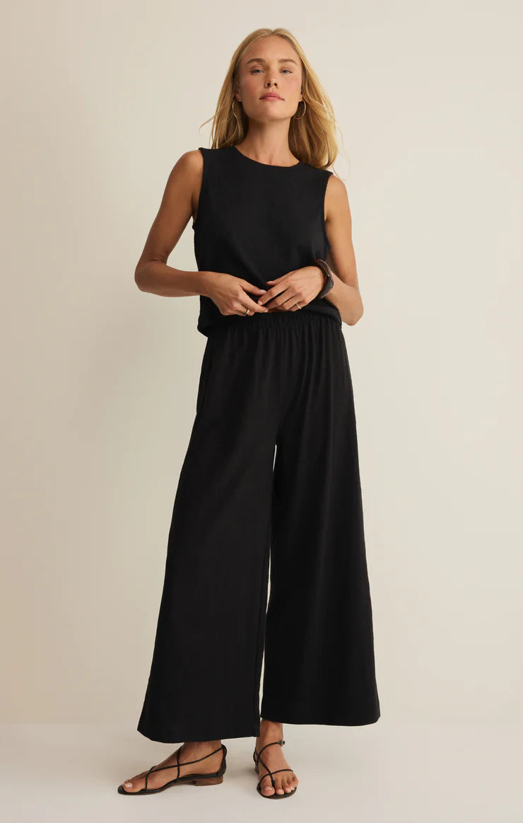 The Scout Textured Slub Pant - Black