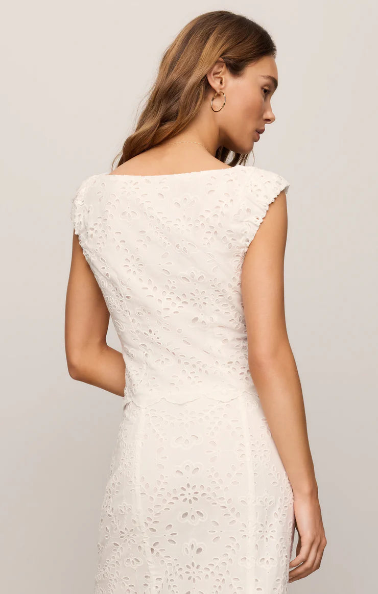 The Emrie Eyelet Top