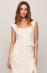 The Emrie Eyelet Top