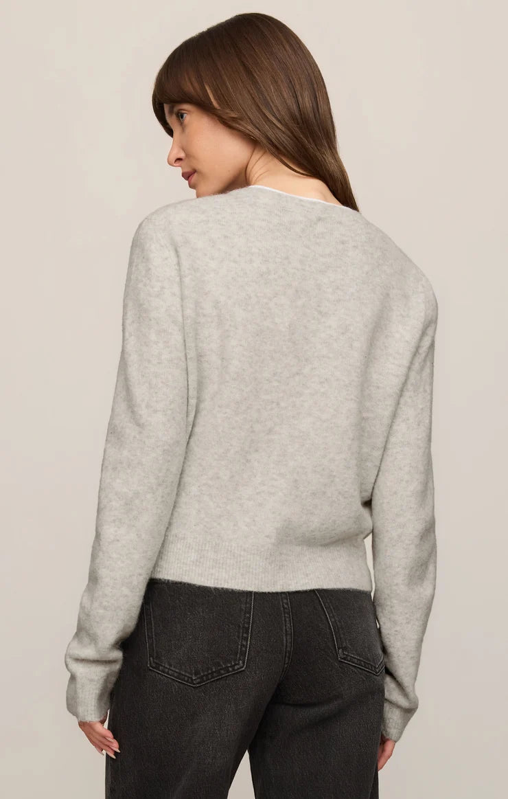 The Medina Cardigan - Feather Grey