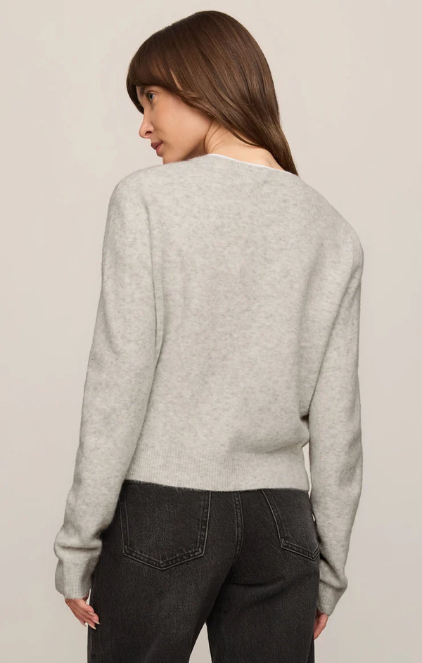 The Medina Cardigan - Feather Grey